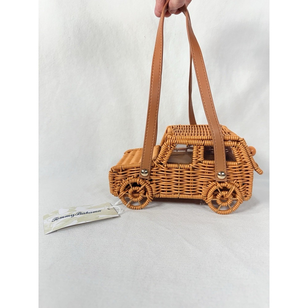 Tommy Bahama Viral Wicker Jeep 4x4 Car Handbag Novelty Bag Resort NEW